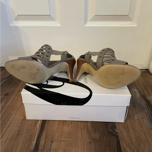 Nine West Sachar Slate Heels Leather Upper 1009 Balance Man Made Heels - Picture 11 of 12